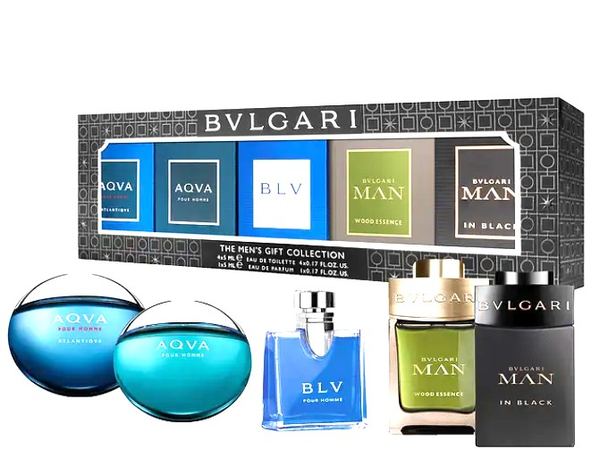 Bvlgari Men's Gift Collection with 5 fragrances